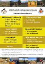 Calendari de competicions Federació Catalana de Caça i Territorials 2021